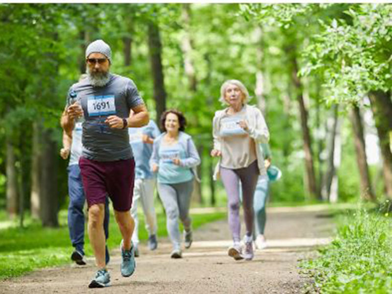 jogging people