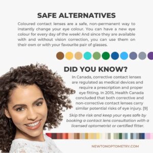 colour contact lenses safe alternatives